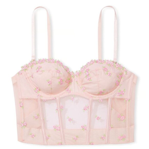 Victoria's Secret Other - New! Victoria's Secret Rosebud Strapless Plunge-Back Corset Top 22995